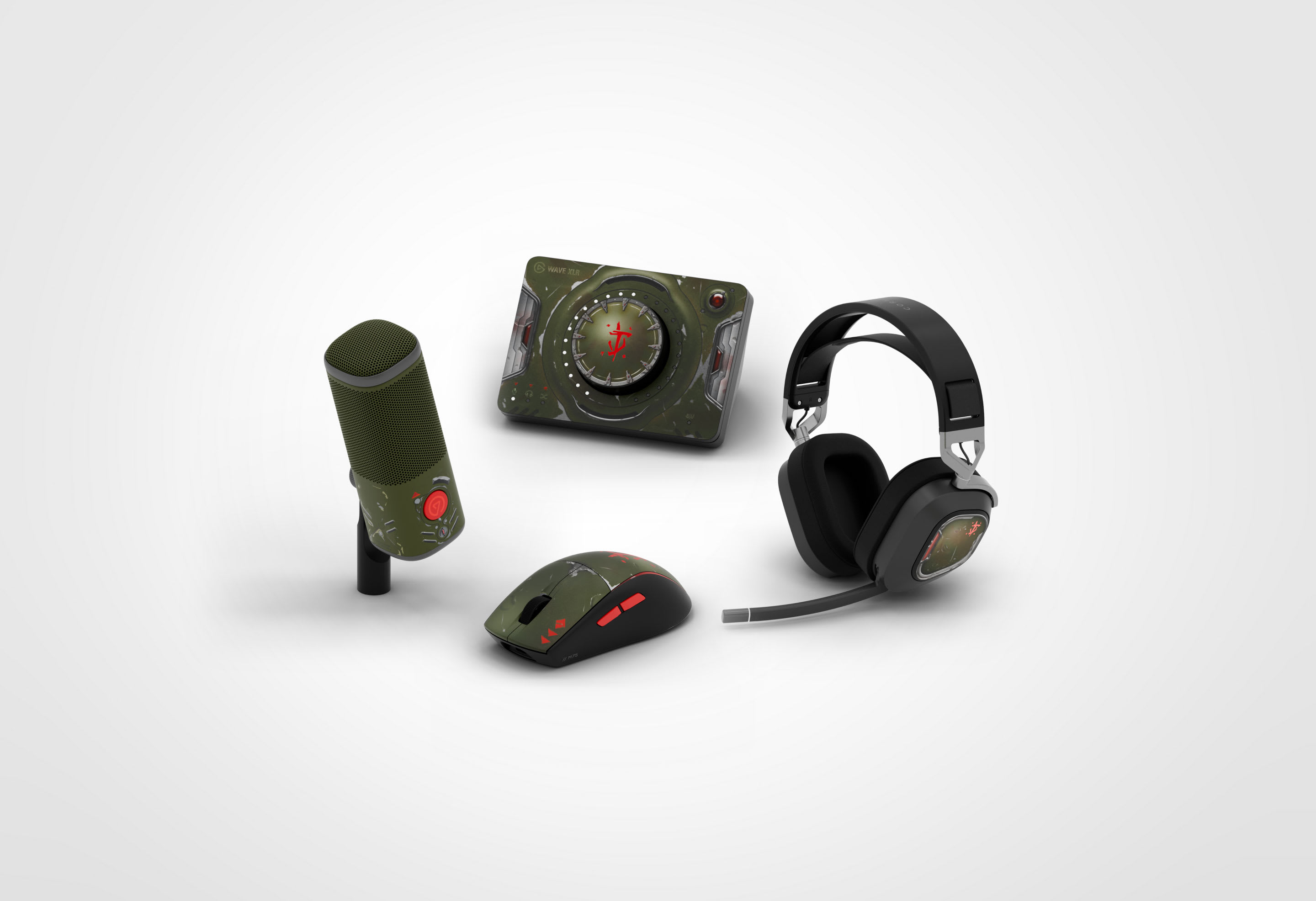 Doom Elite Bundle - Interface, Mic, Headset and Mouse