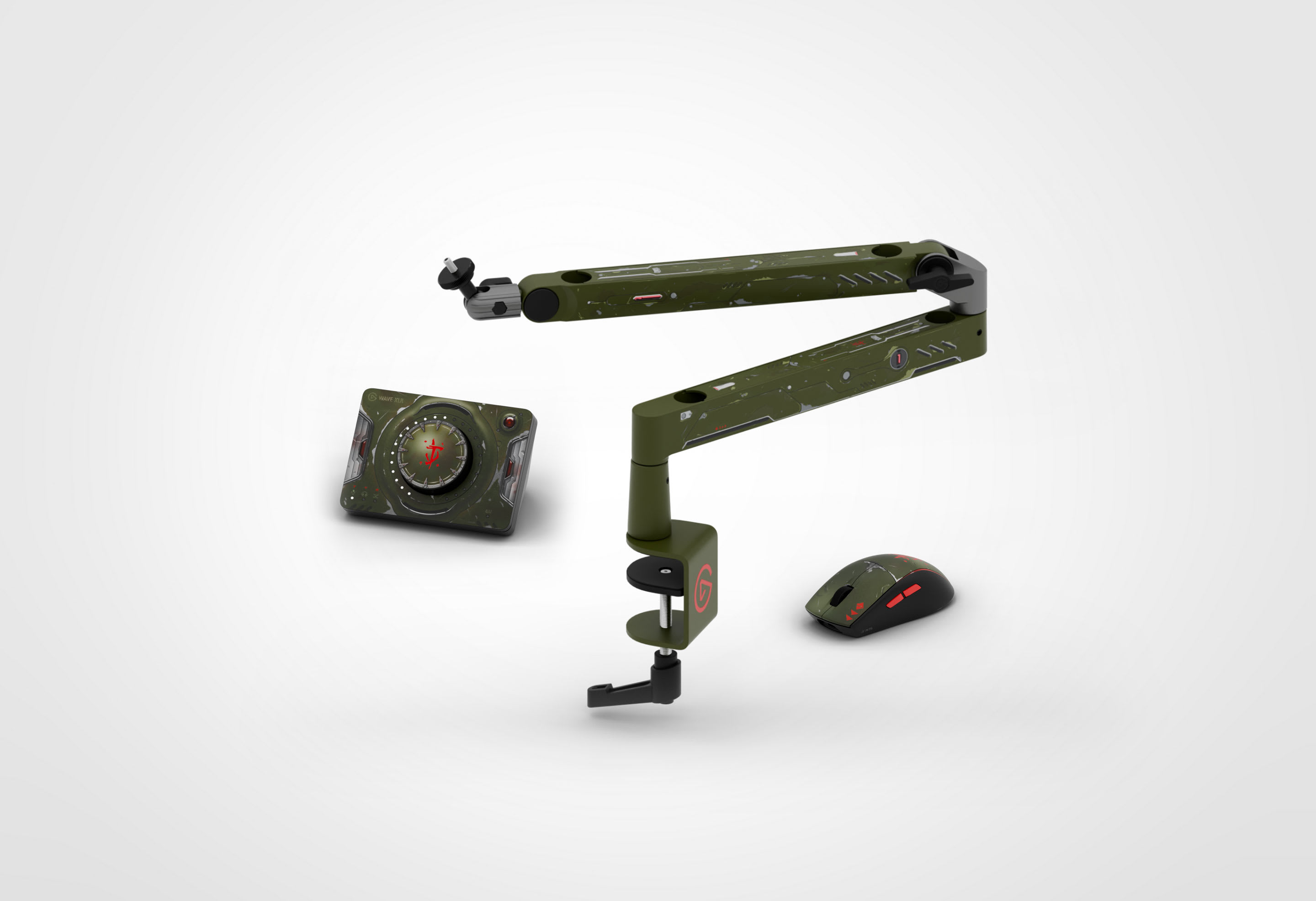 Doom Warrior Bundle - Interface, Mount and Mouse