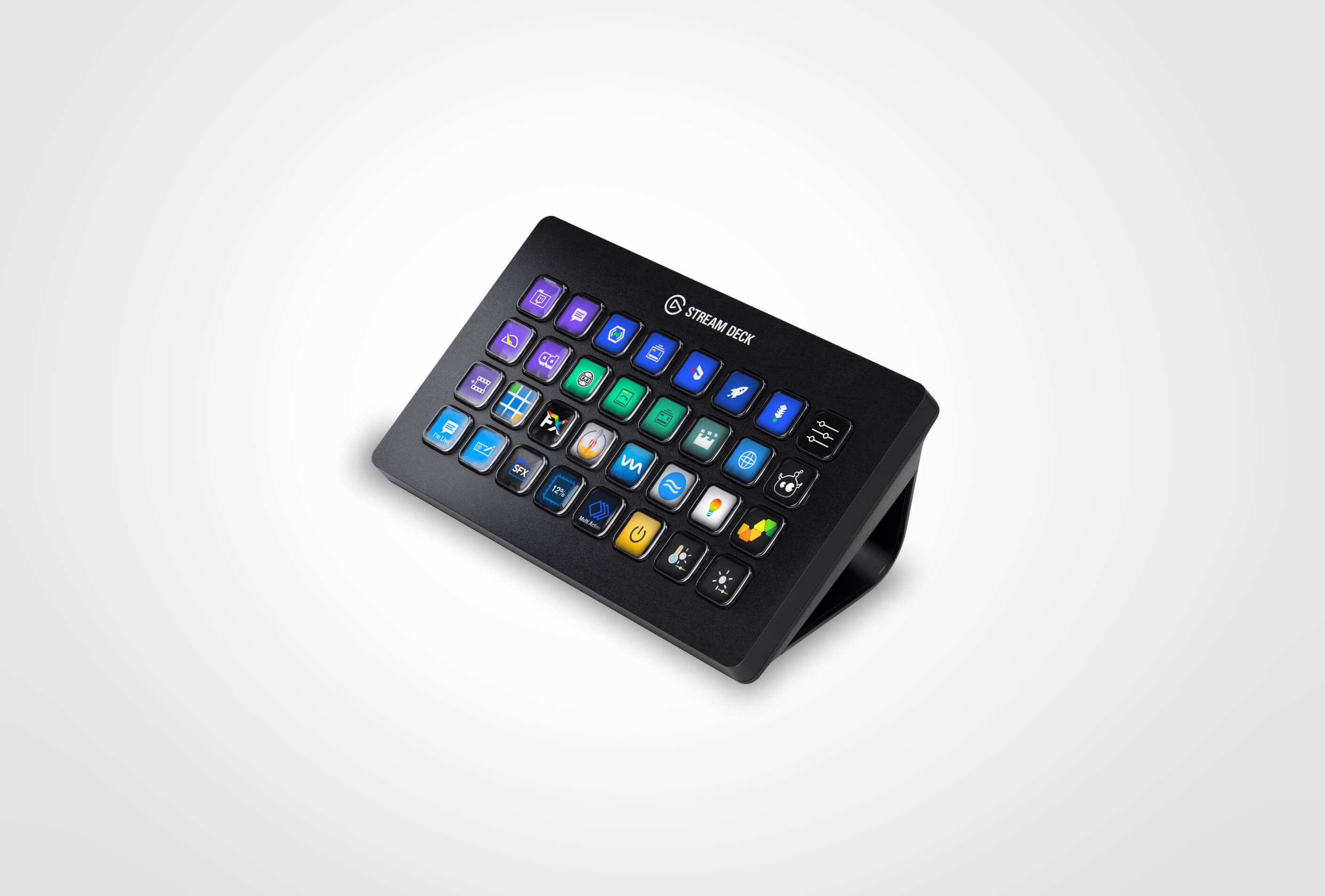 Elgato - Stream Deck XL Wired Keypad with Back Lighting - Black