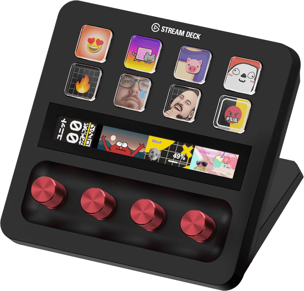 Elgato Stream Deck + Studio Controller with customizable touch strip and  dials Black 10GBD9901 - Best Buy