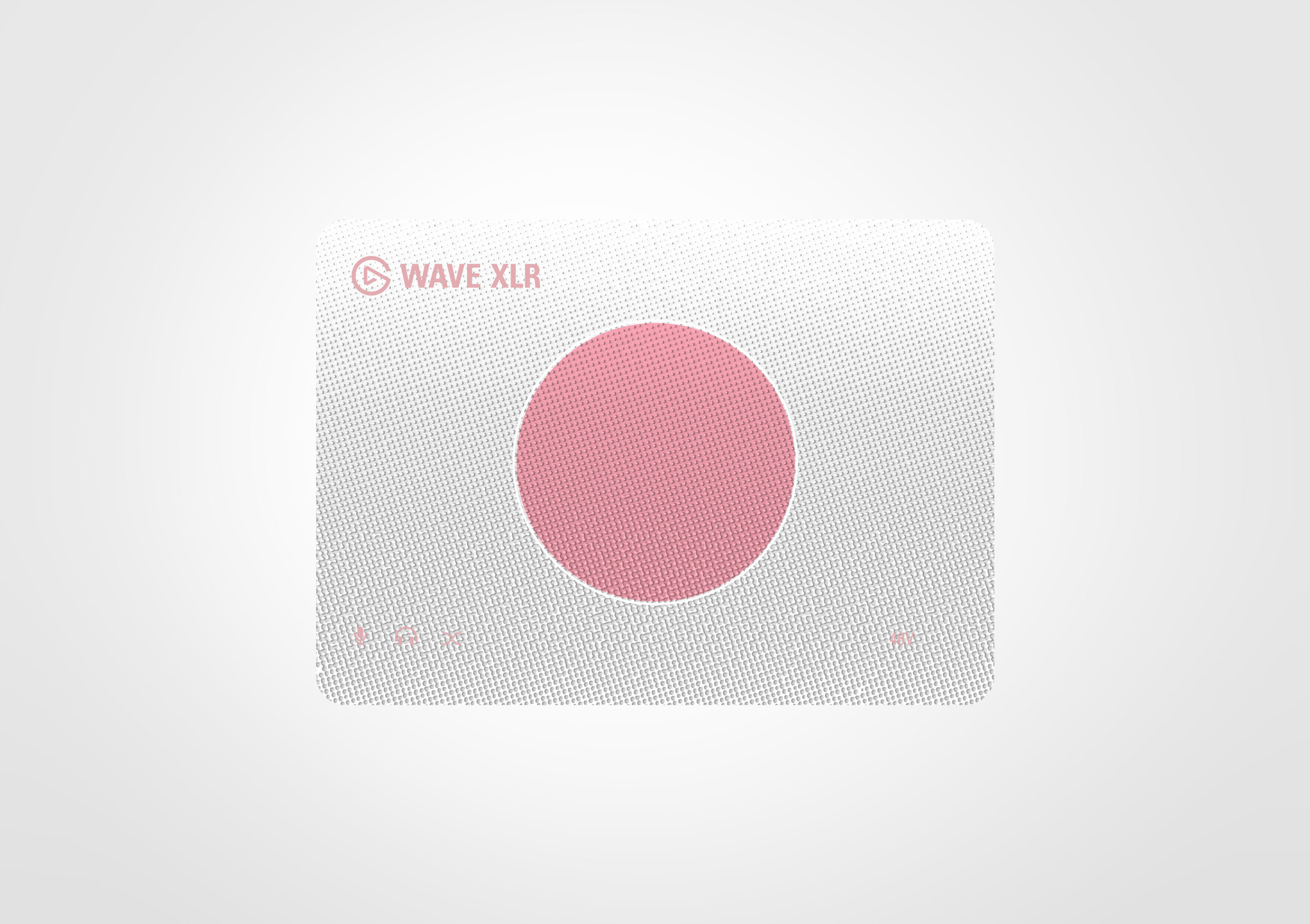 Wave XLR Plain Grain Pink Faceplate