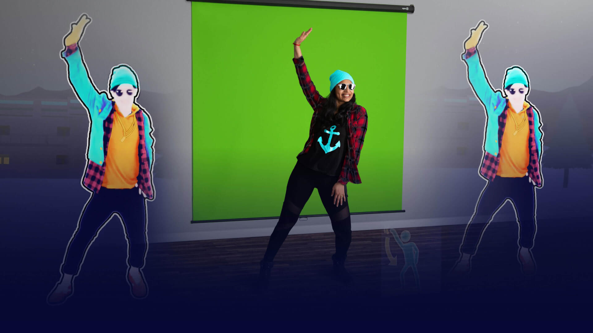 Green Screen MT sports panoramic dimensions that cover your entire height and wingspan.