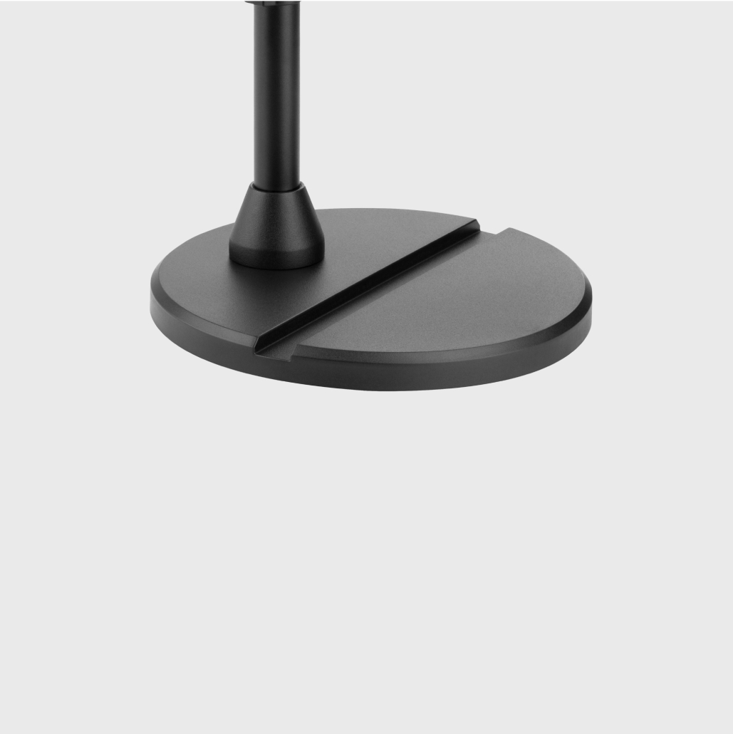 Weighted base with device slot