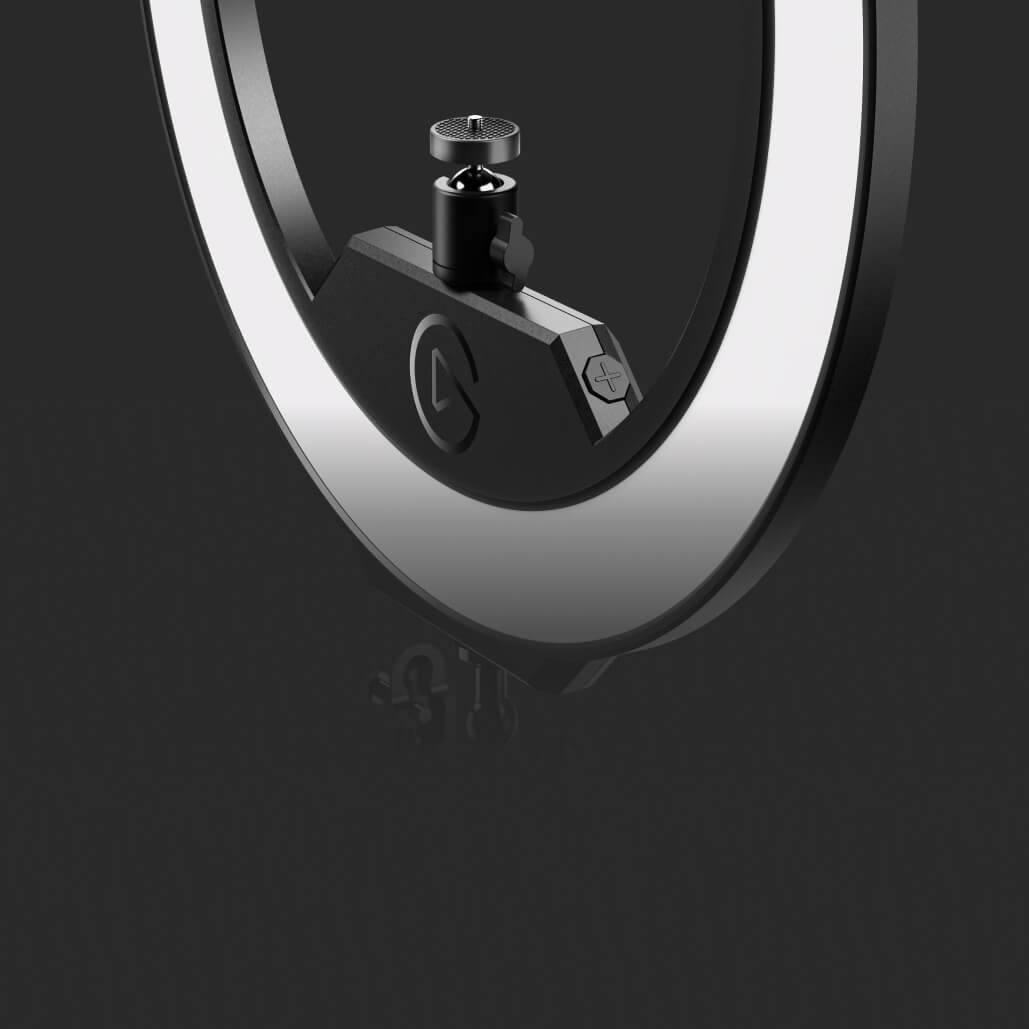 Ring Light ball mount with 1/4-inch screw