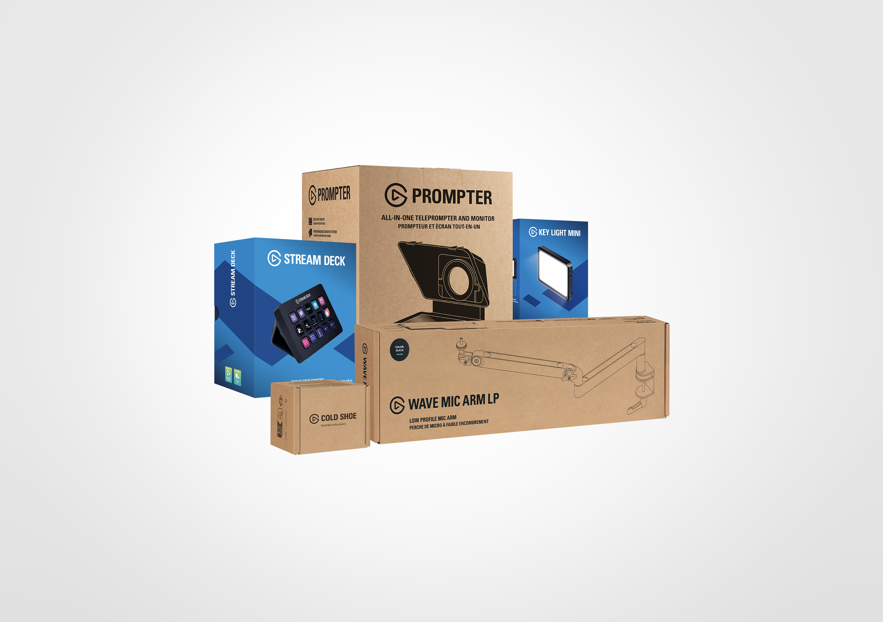 Prompter Boom Bundle MK2 + Key Light Mini