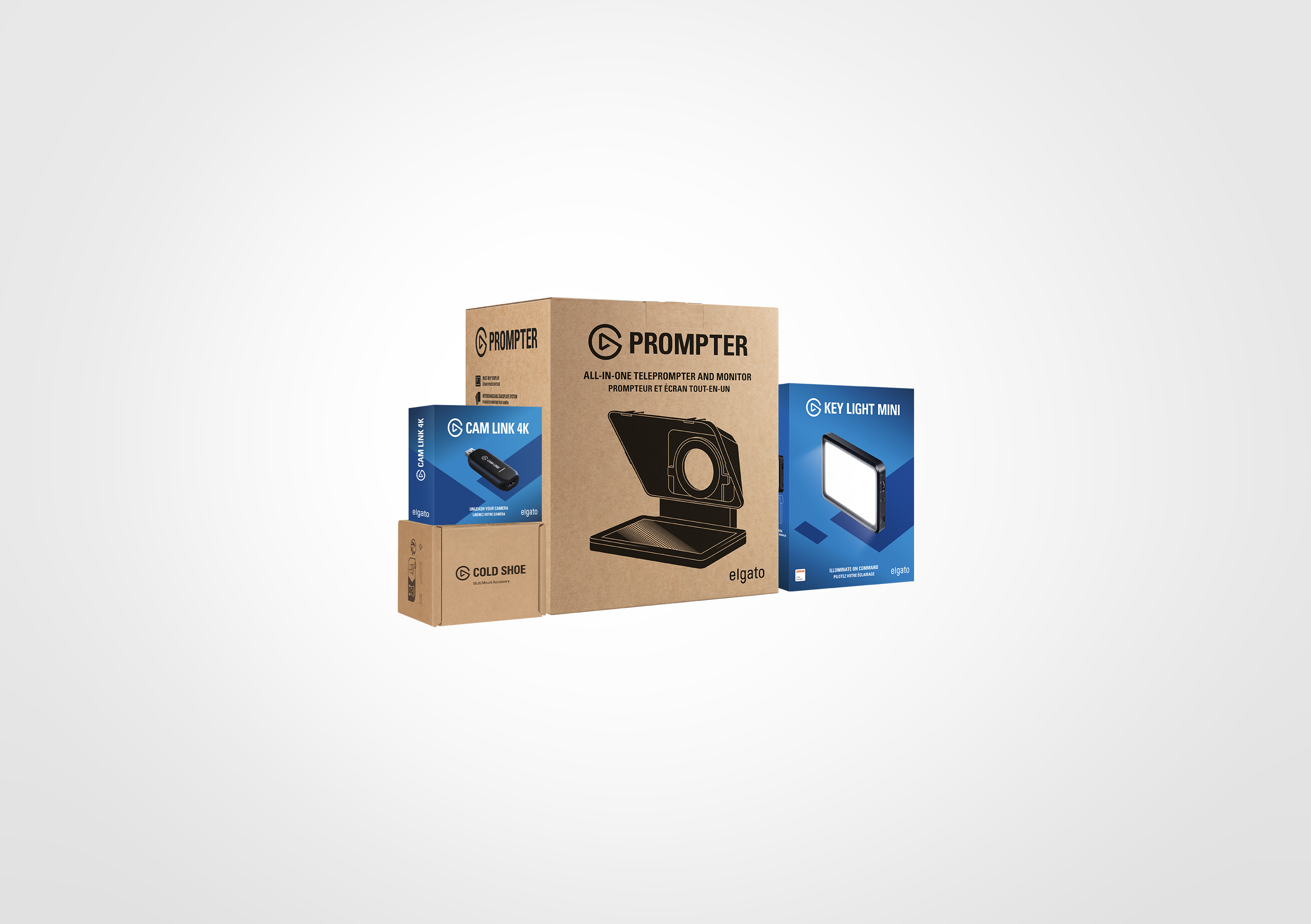 Prompter and Cam Link 4K Bundle + Key Light Mini