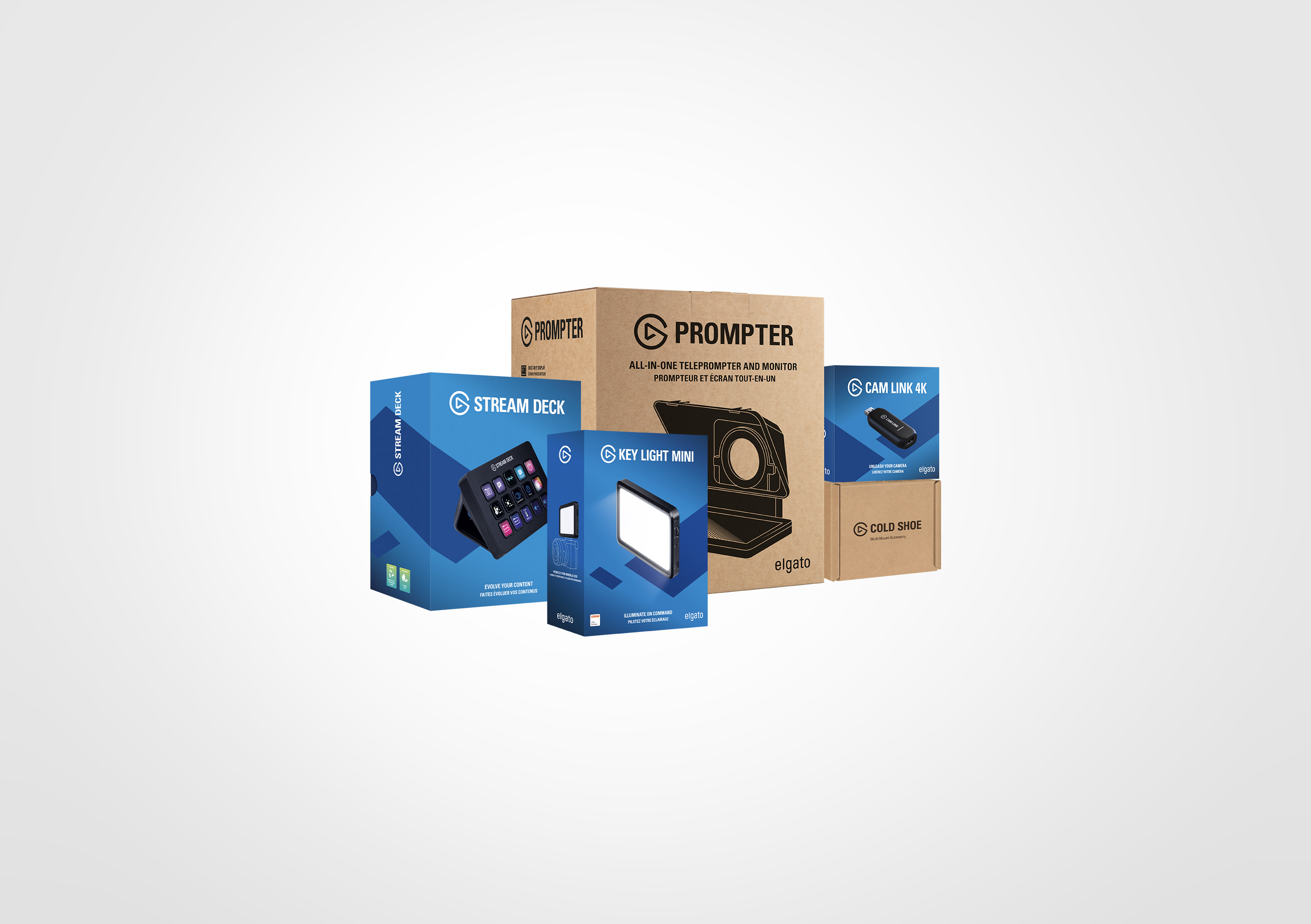 Prompter Cam Bundle MK2 + Key Light Mini