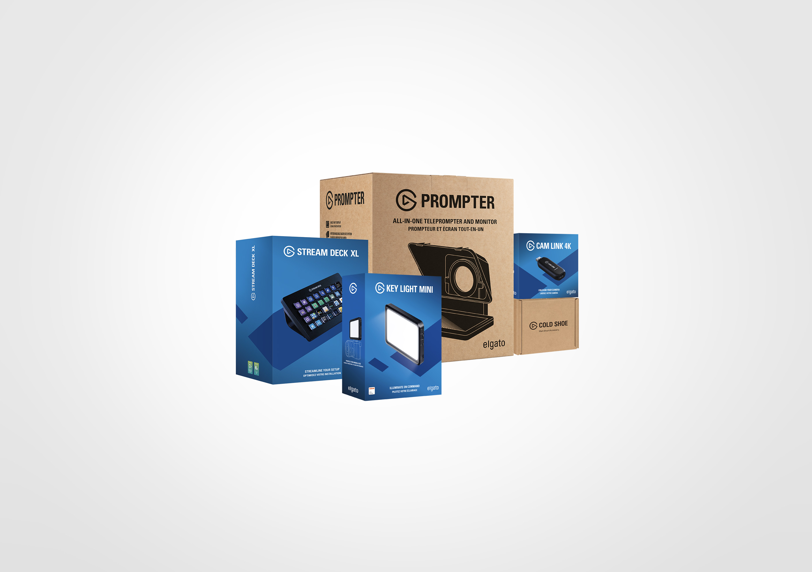 Prompter Cam Bundle XL + Key Light Mini