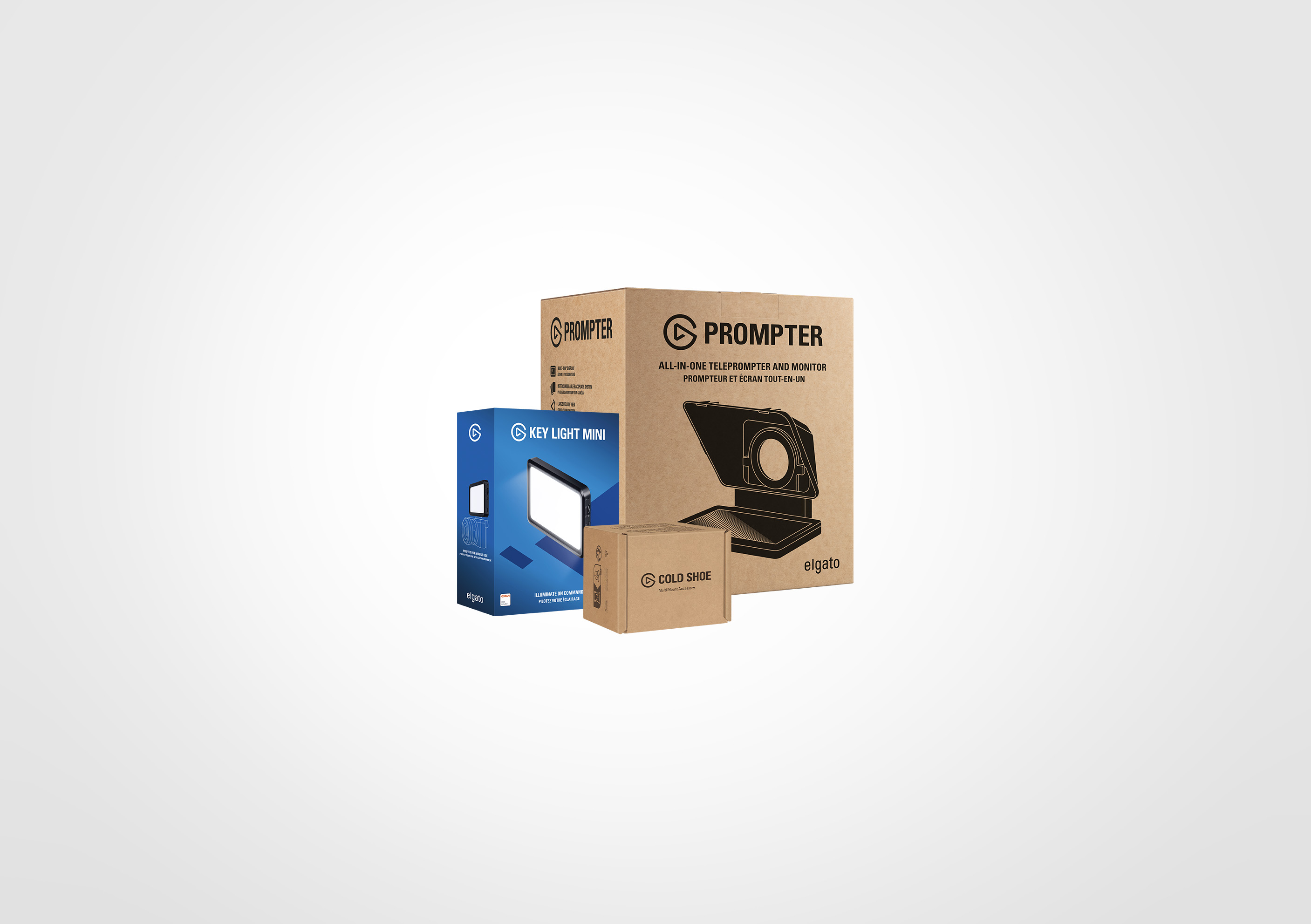Prompter + Key Light Mini