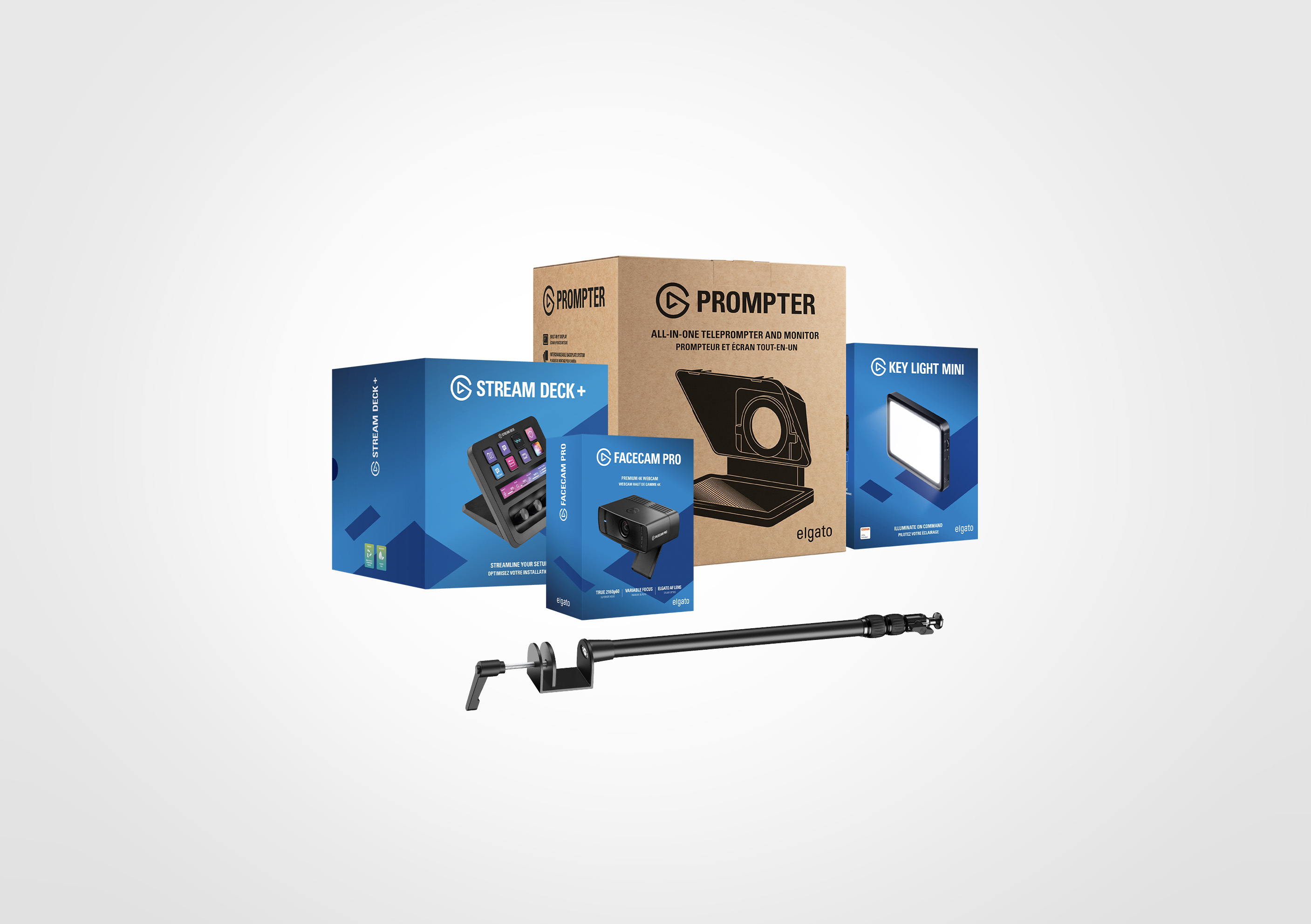 Prompter Mounted 4K60 Bundle Plus + Key Light Mini