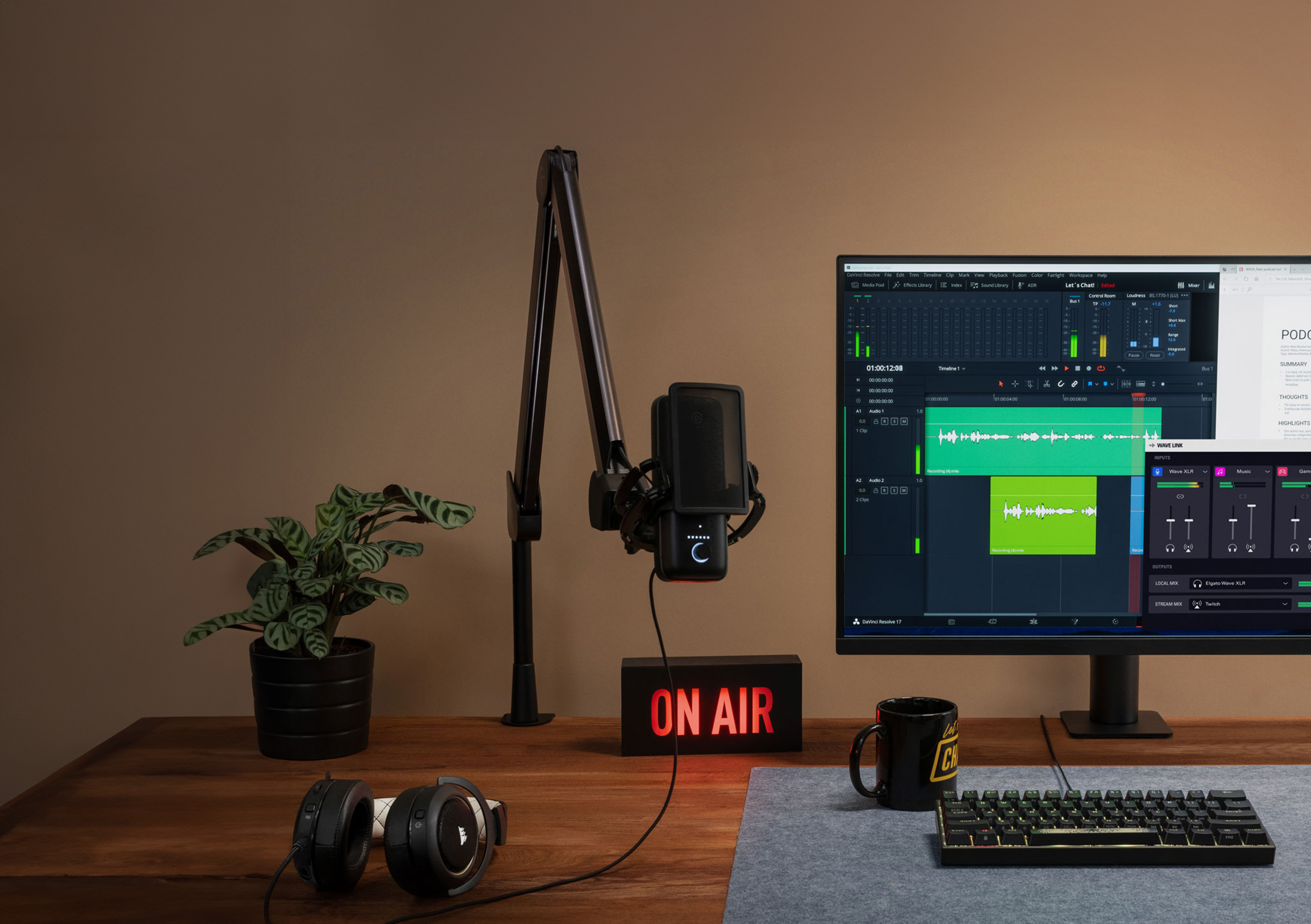 Amazon.com: Elgato Wave:3 Microphone with Mic Arm Low