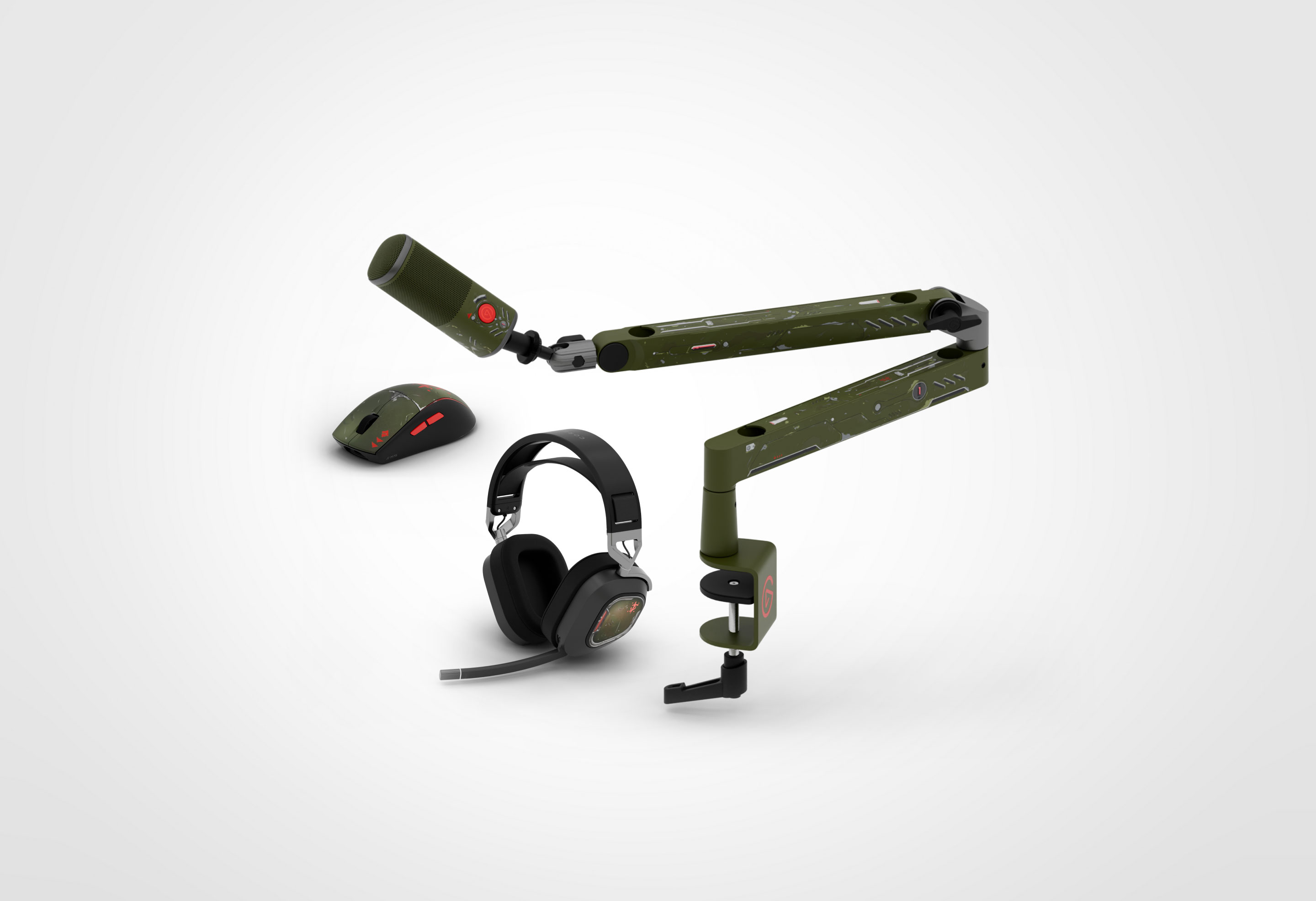 Doom Elite Bundle - Mic, Mount, Headset and Mouse