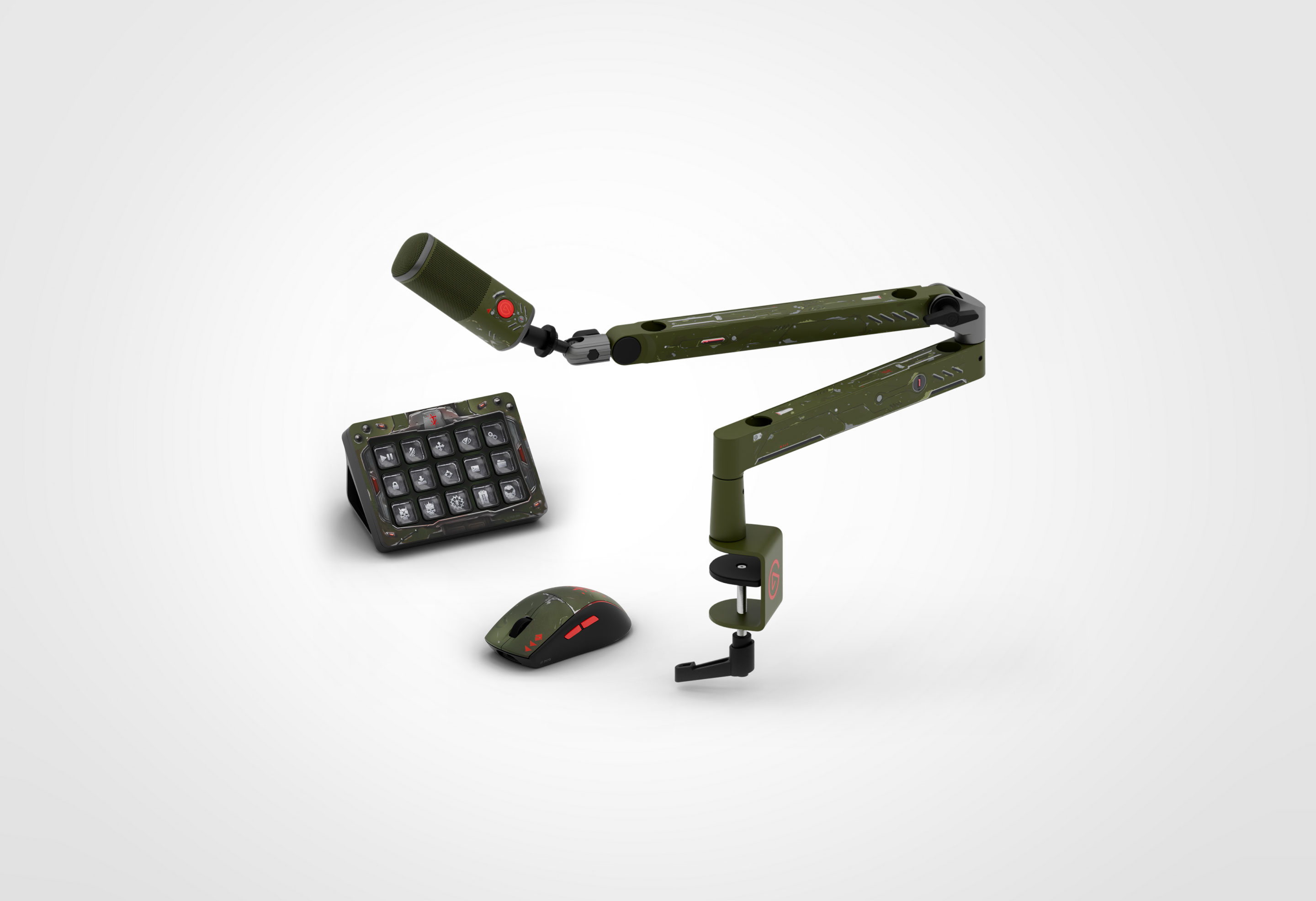 Doom Elite Bundle - Control, Mic, Mount and Mouse
