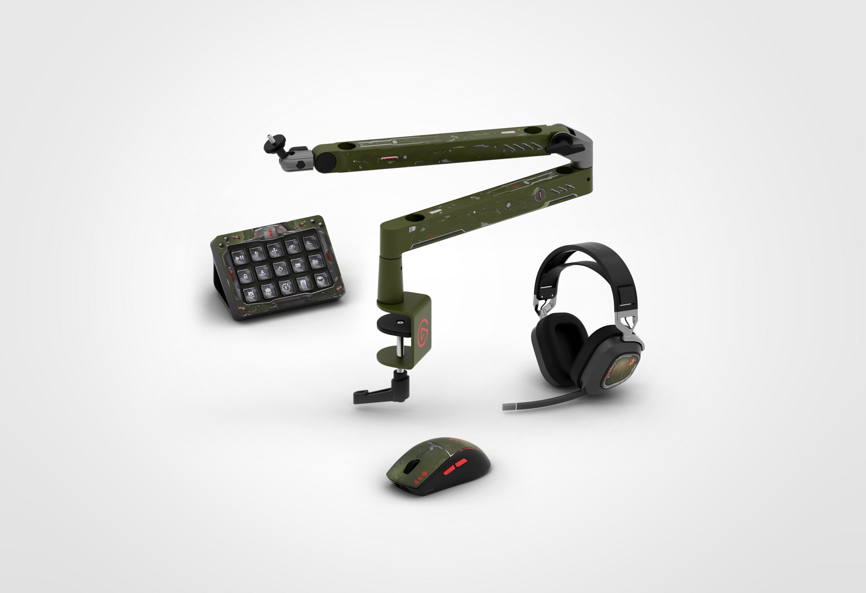 Doom Elite Bundle - Control, Mount, Headset and Mouse