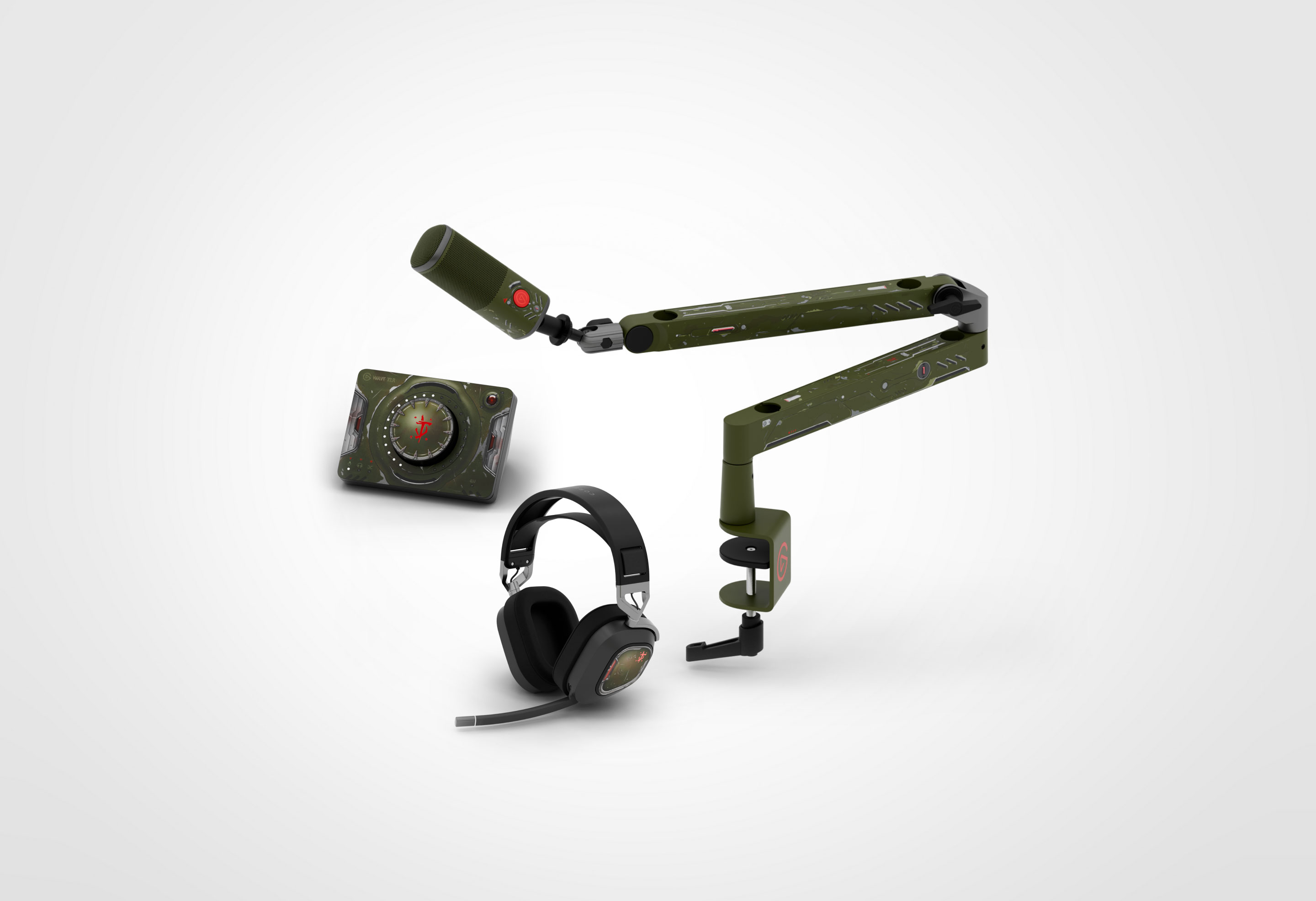Doom Elite Bundle - Interface, Mic, Mount and Headset