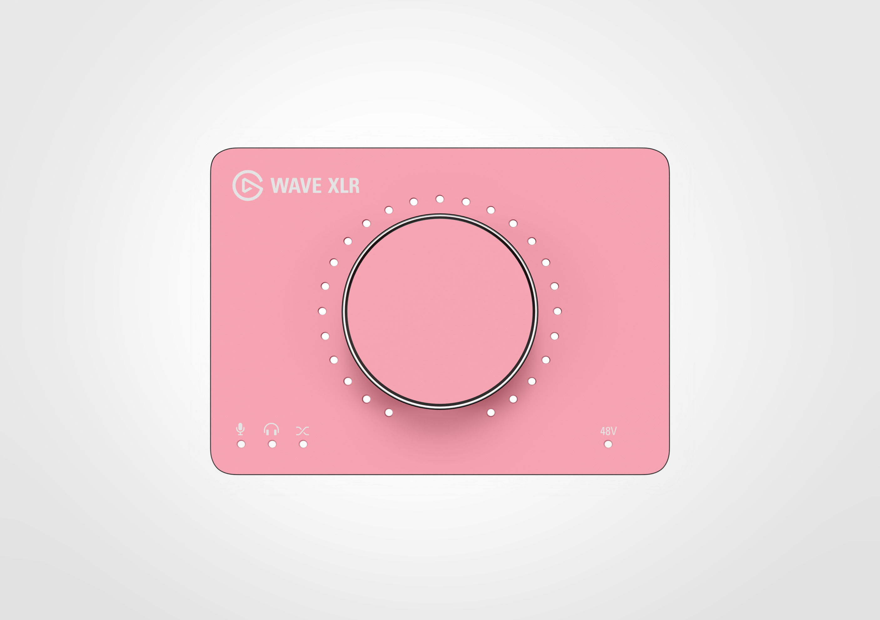 Wave XLR Pink Petal Faceplate