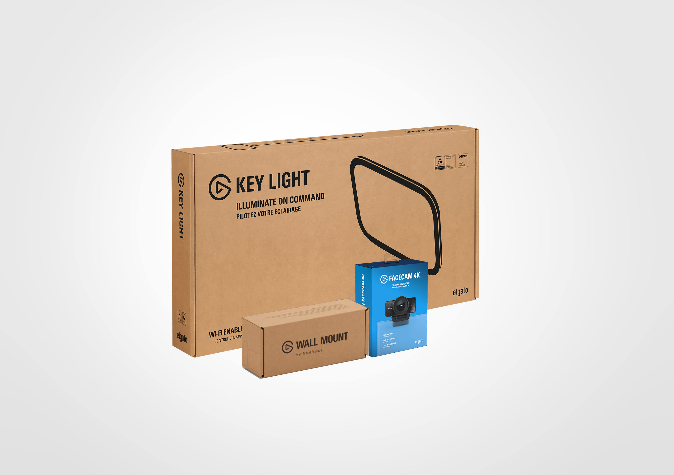 Kickstarter Key Light Key Light Solo Bundle - Wall 4K | Elgato