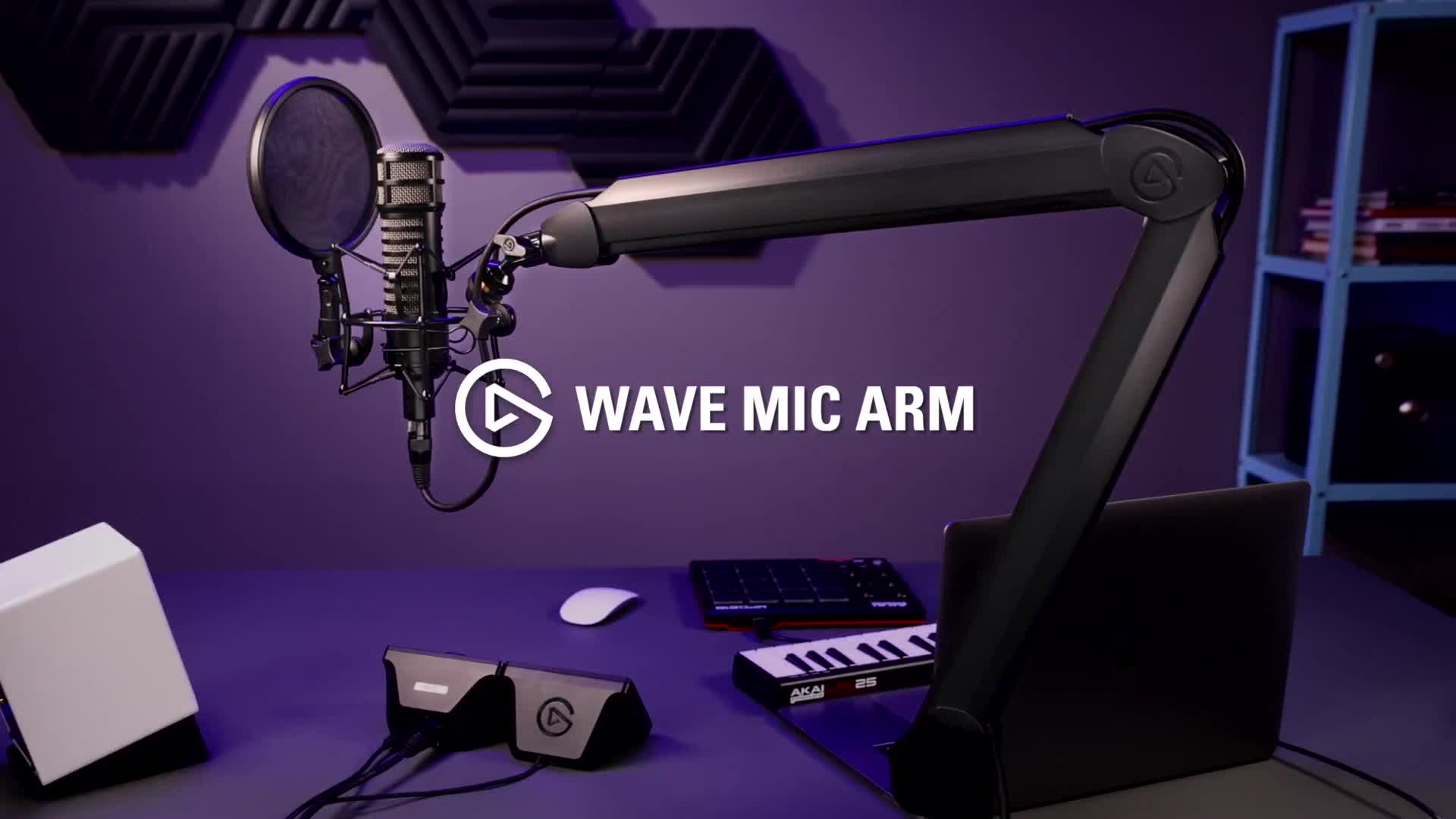 Elgato Wave Mic Arm LP - Premium Low Profile Microphone with Cable  Management Channels, Desk Clamp, Versatile Mounting and Fully Adjustable,  perfect