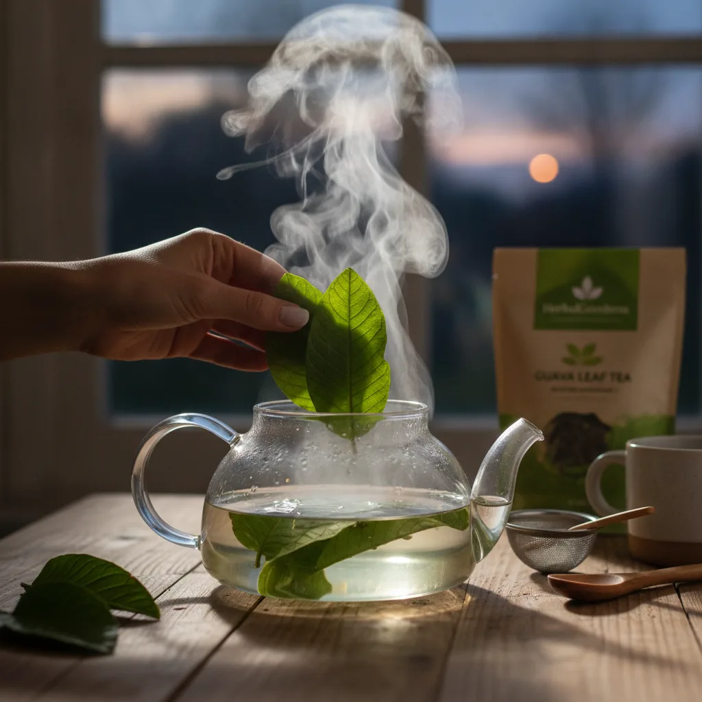 relaxing-cup-of-guava-leaf-tea