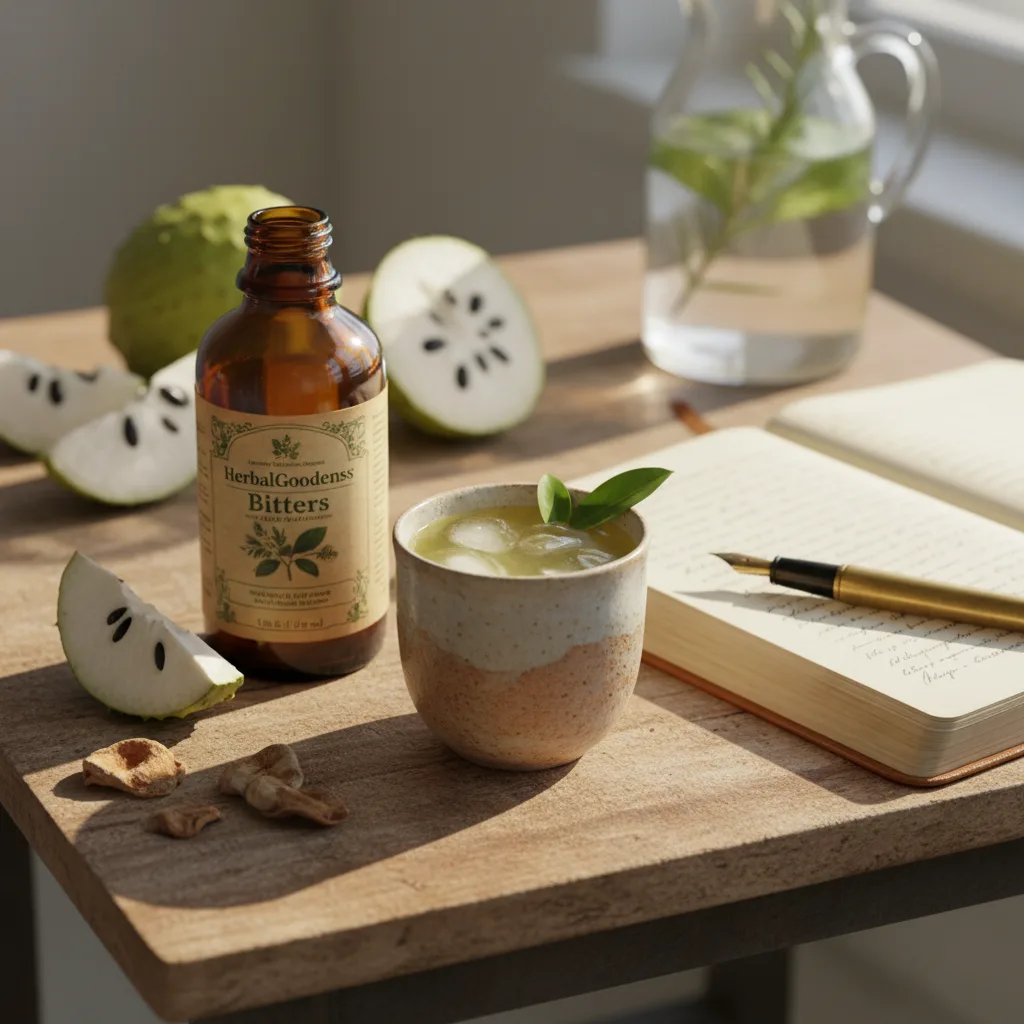 soursop-bitters-mocktail-glass