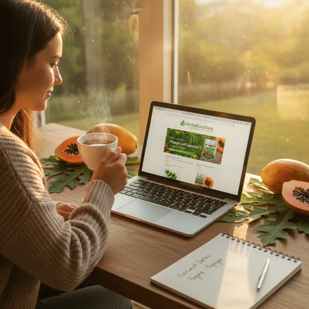 Papaya trees and seasonal farming