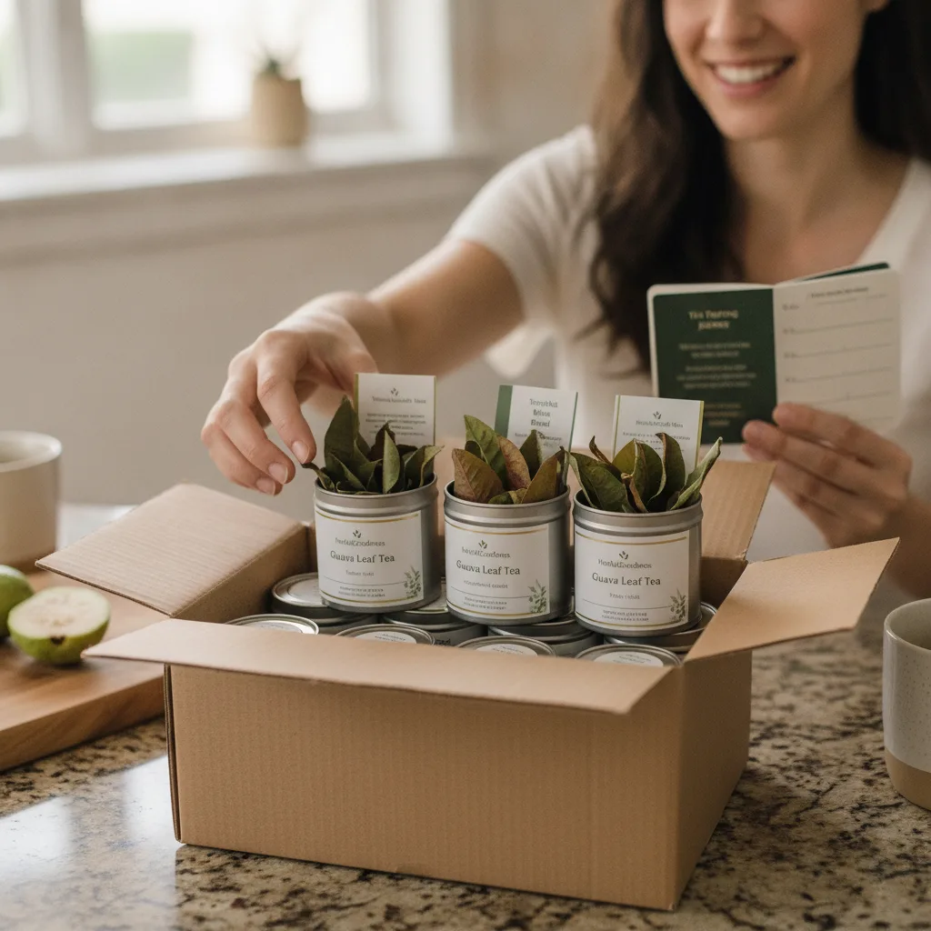 guava leaf tea tasting