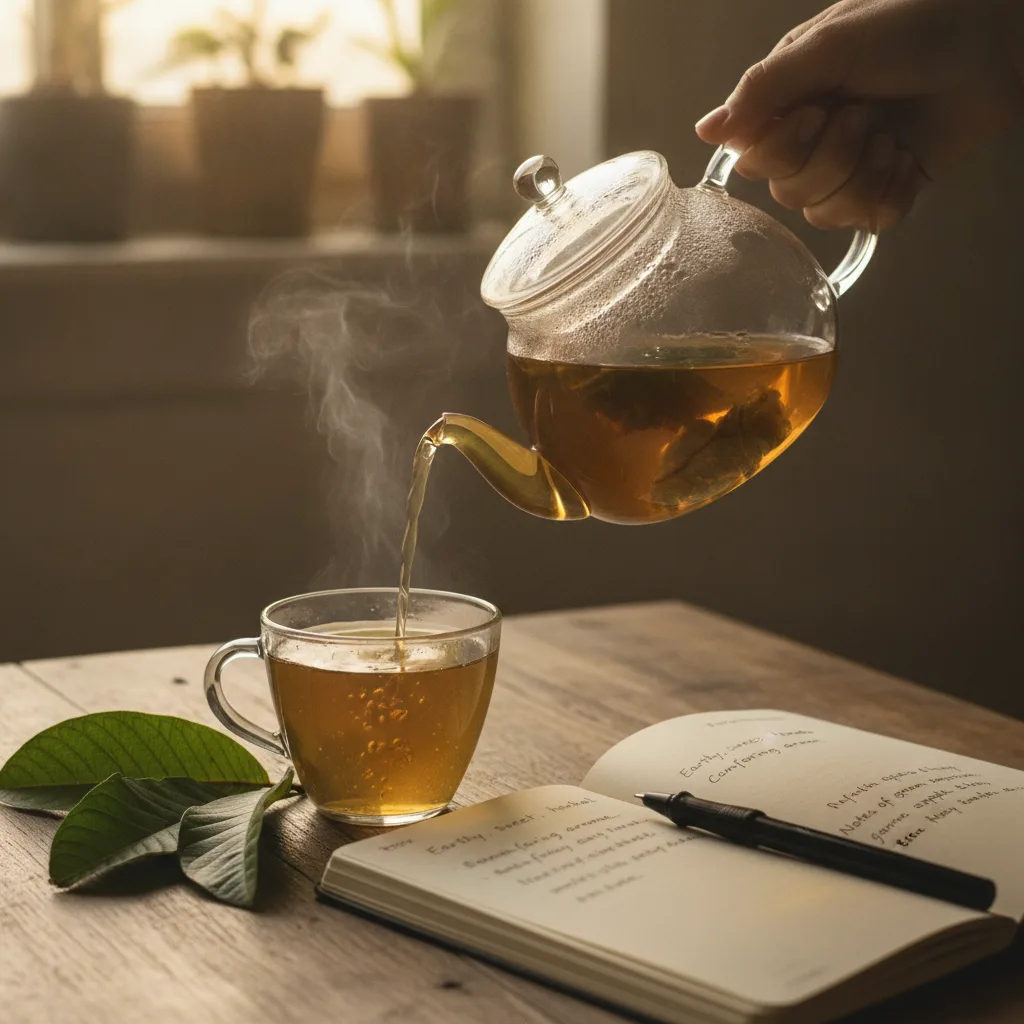 herbal tea sensory journaling