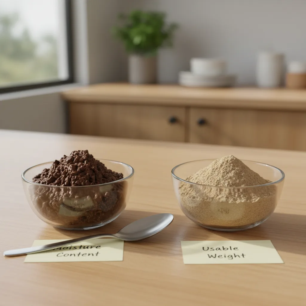 judging papaya seed powder freshness