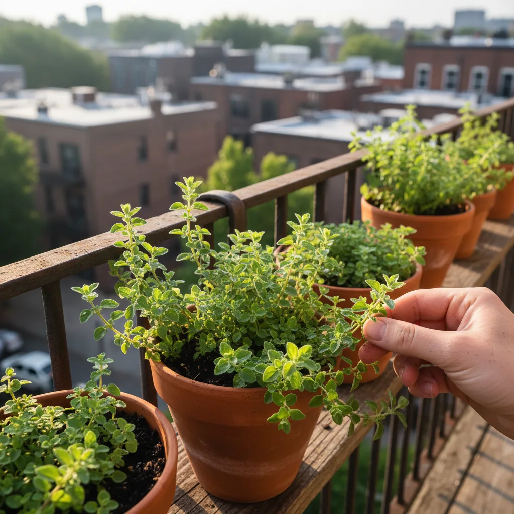 community garden oregano