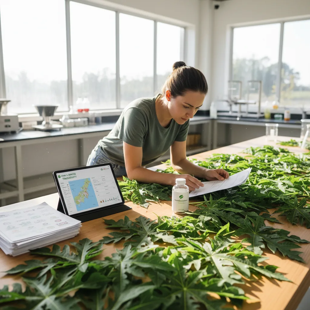 papaya leaf farm