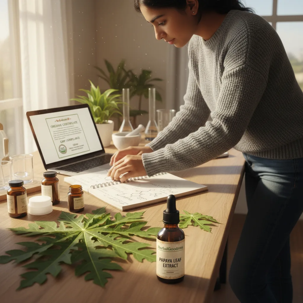 papaya-leaf-extract-application