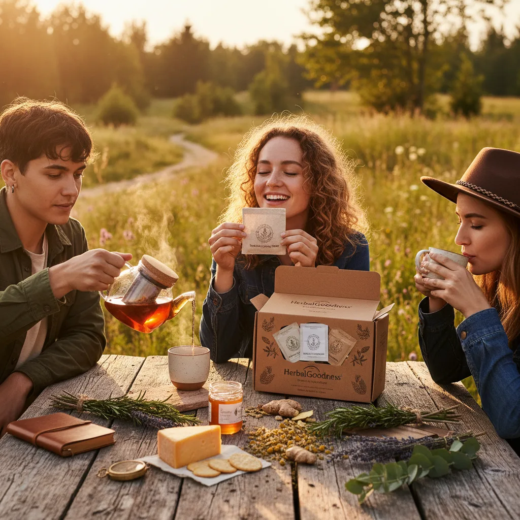 herbal tea brewing