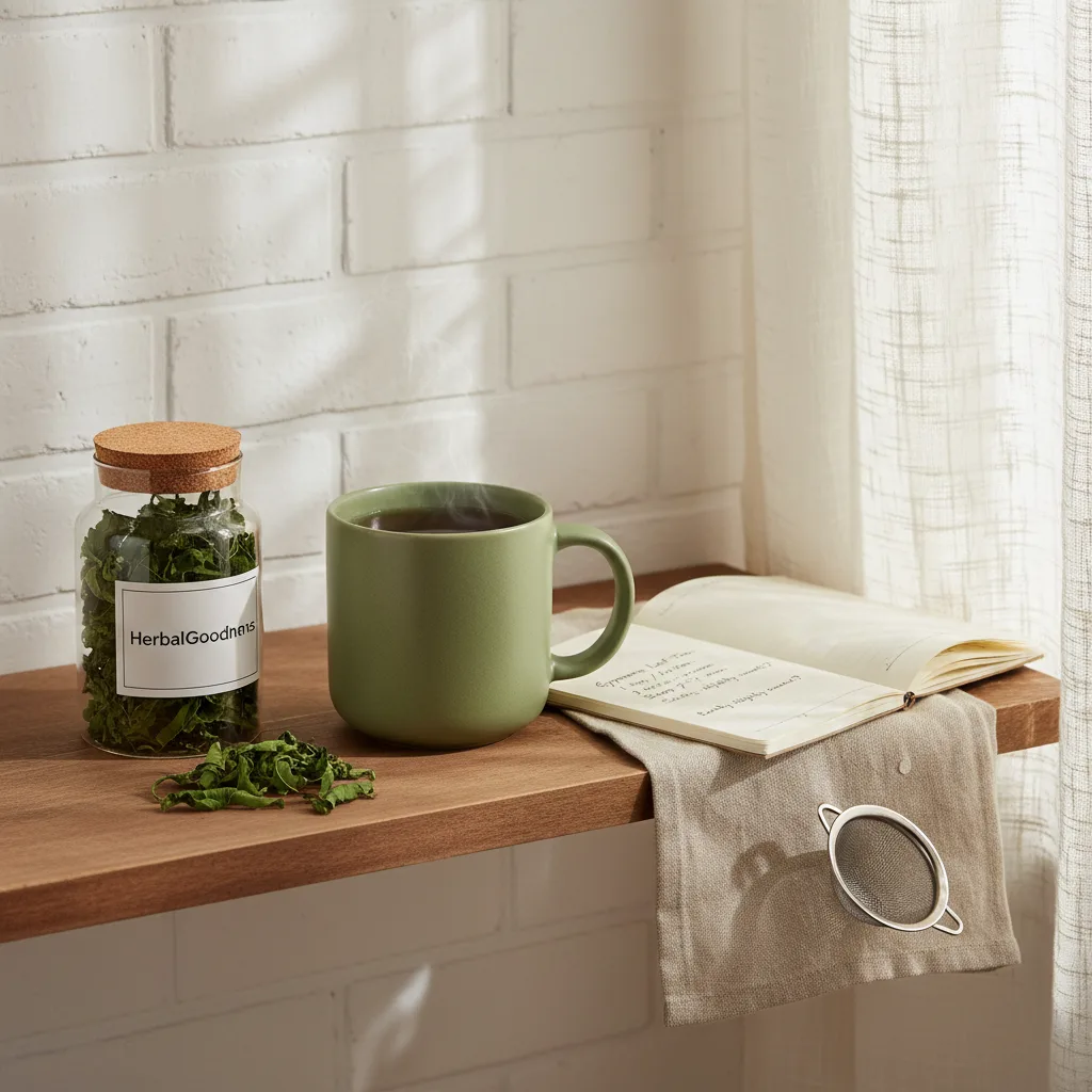 woman making herbal tea