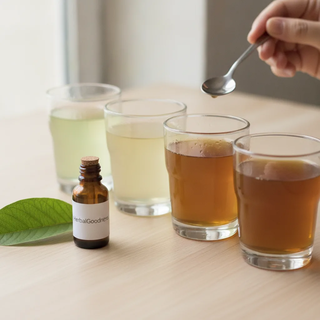 bartender evaluating herbal extracts