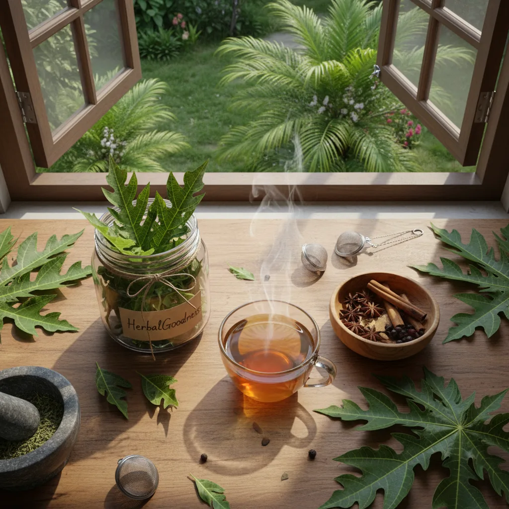papaya leaf in cuisine