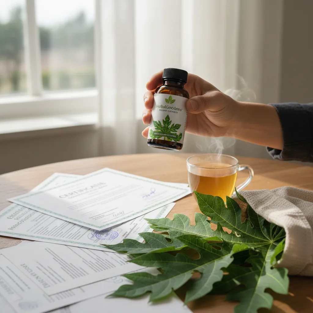 Papaya extract laboratory testing