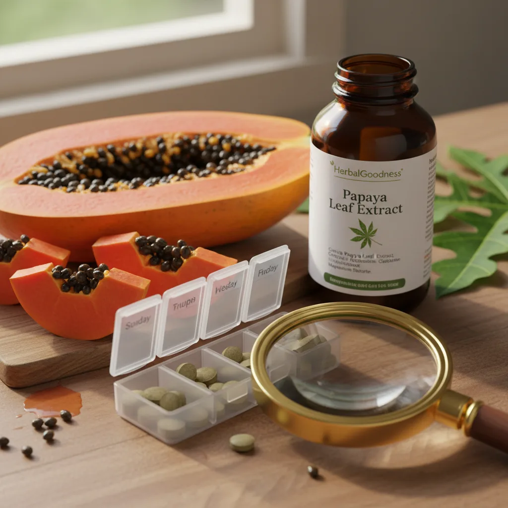 Papaya leaf tablets manufacturing