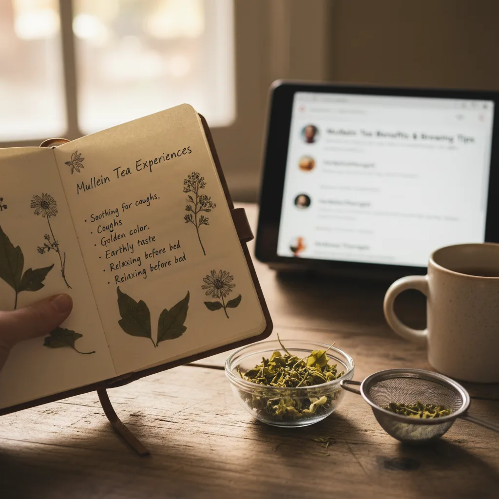 brewing mullein tea