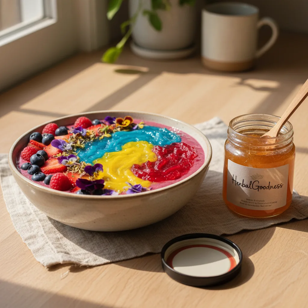 sea moss gel in a spoon