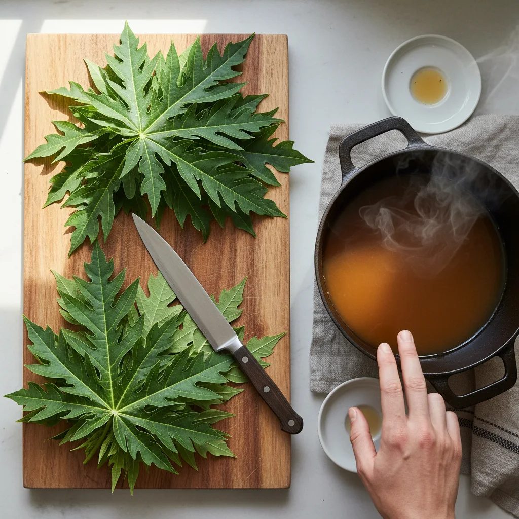 Papaya Leaf Tea Cup