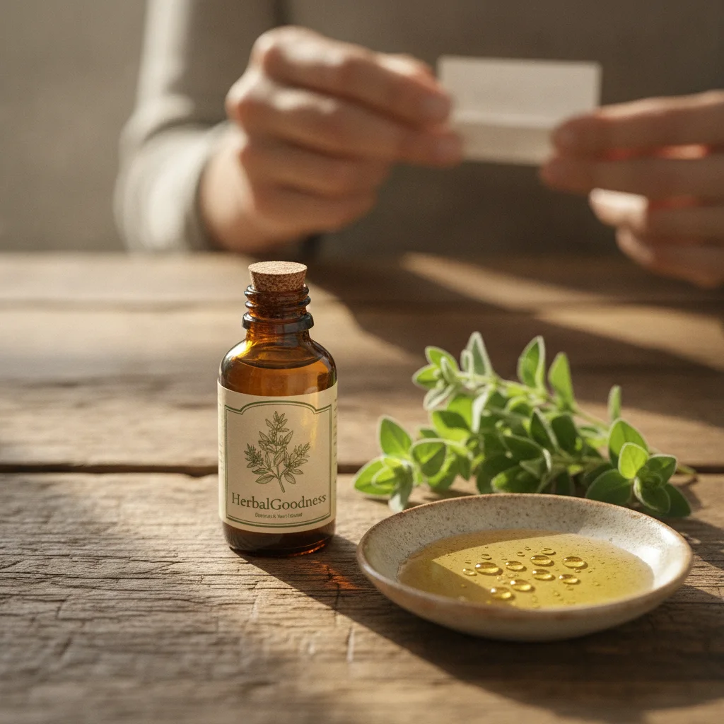 Oil of Oregano Extraction Visual