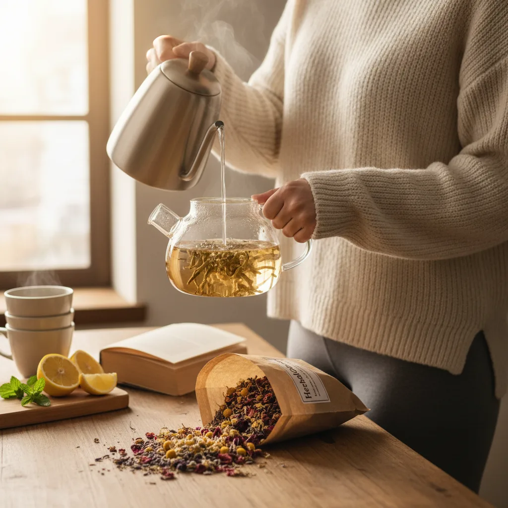 Brewing loose leaf tea