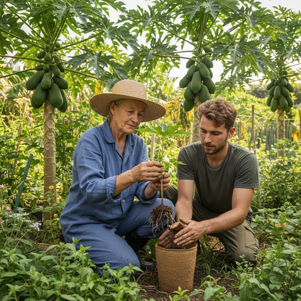 papaya stem cuttings