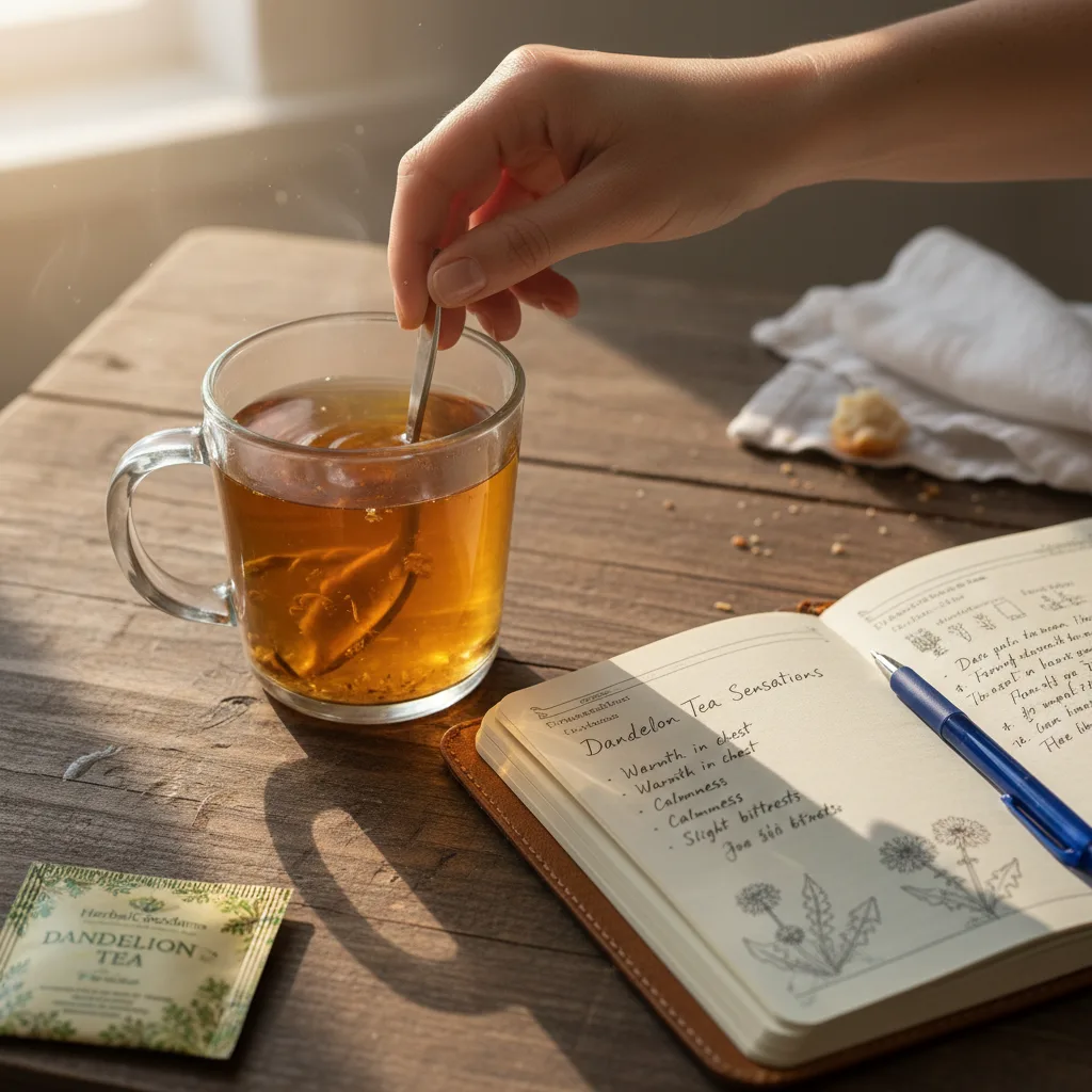 herbal tea brewing