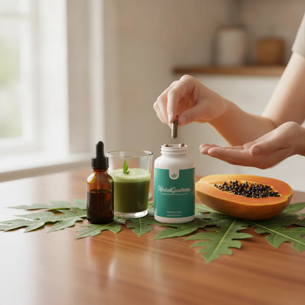 papaya leaf extract forms