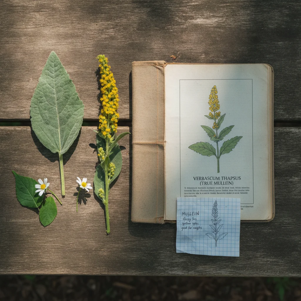 Identifying mullein leaves