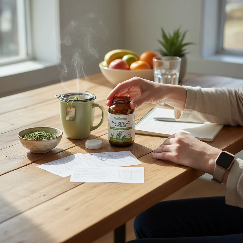measuring herbal powder