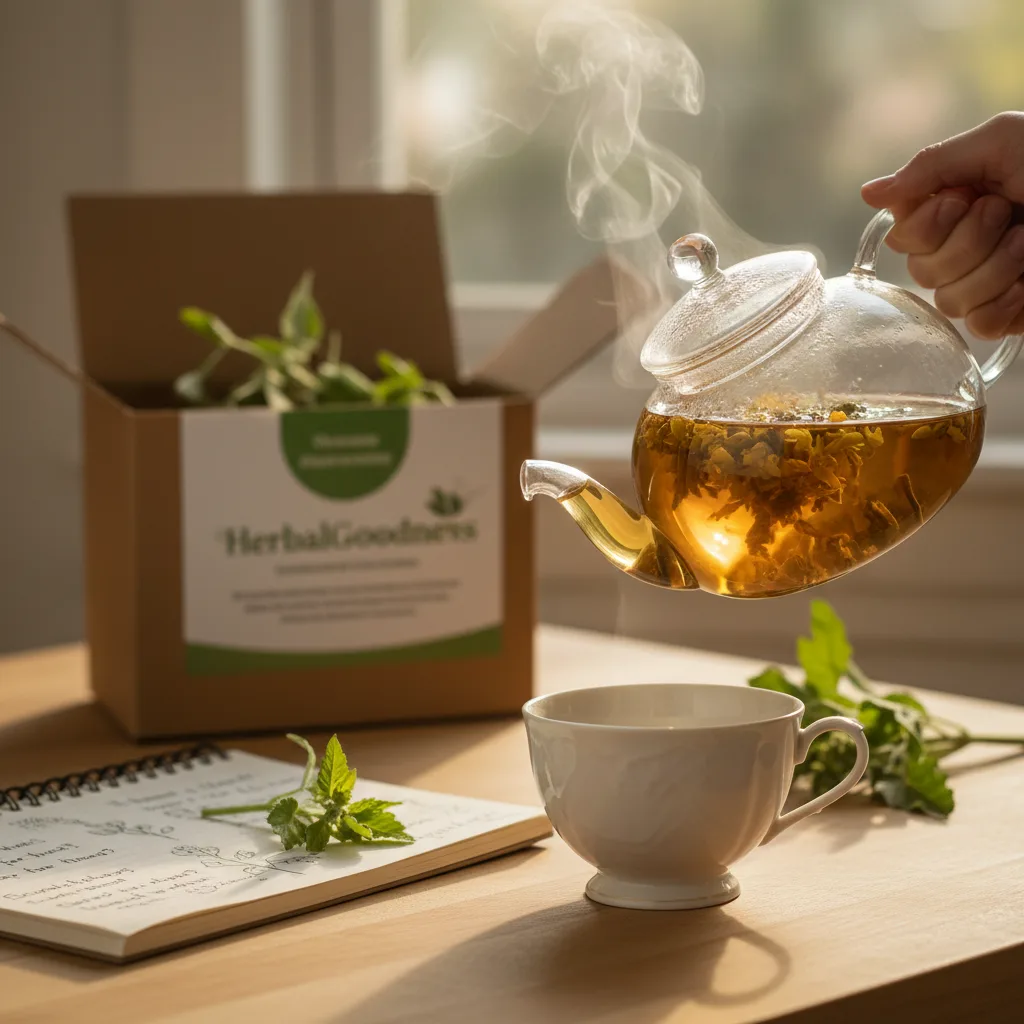 mullein tea in a cup