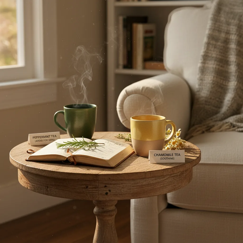 herbal tea and GERD timing