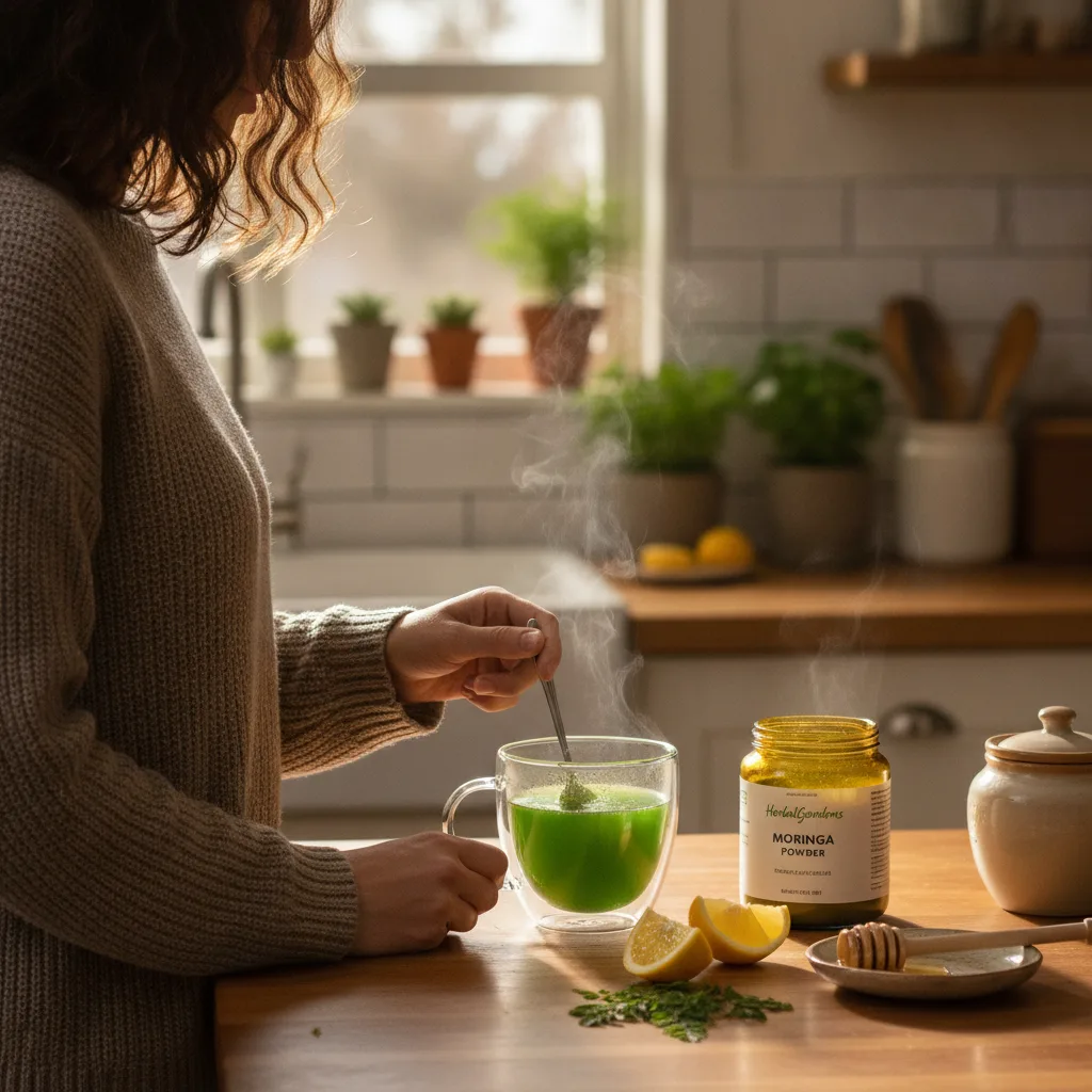 Smoothie with moringa